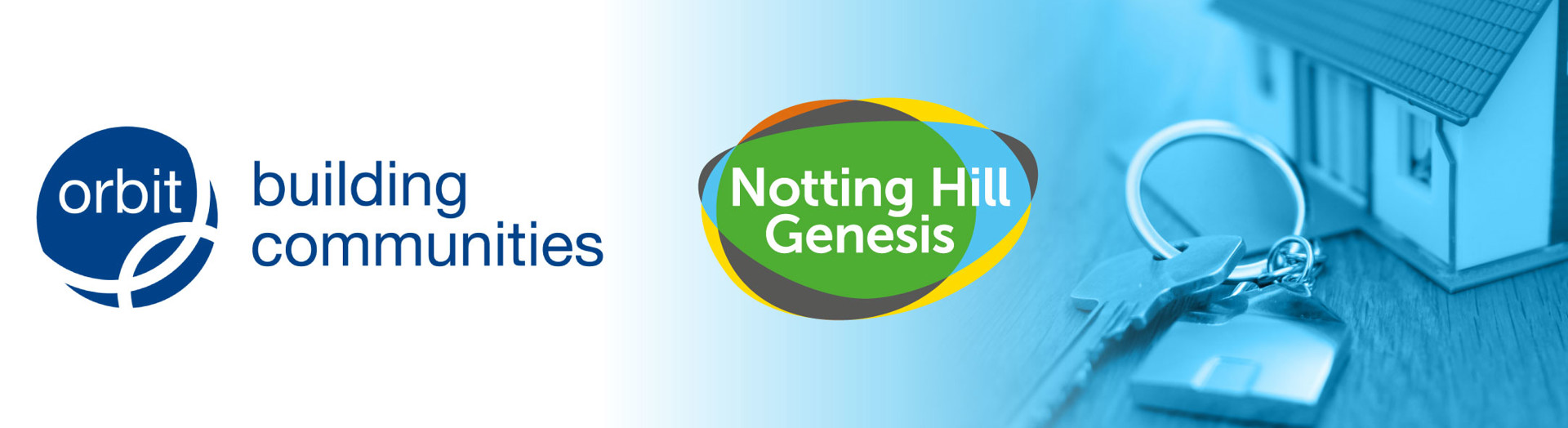 Orbit Housing and Notting Hill Genesis logos 