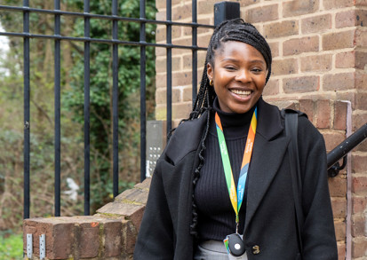 Picture of woman staff member smiling