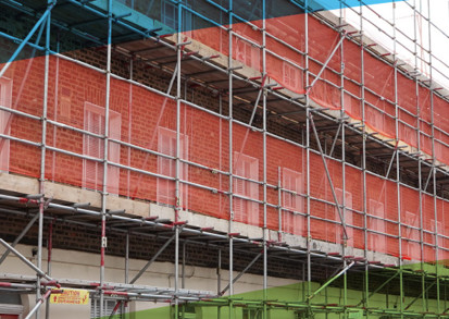 Image showing work underway as part of grants success for sustainable homes