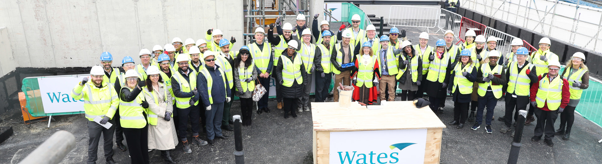 Notting Hill Genesis And Wates colleagues with Cllr Alison Moore