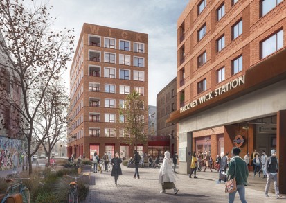 View of Phoenix Square at Hackney Wick 